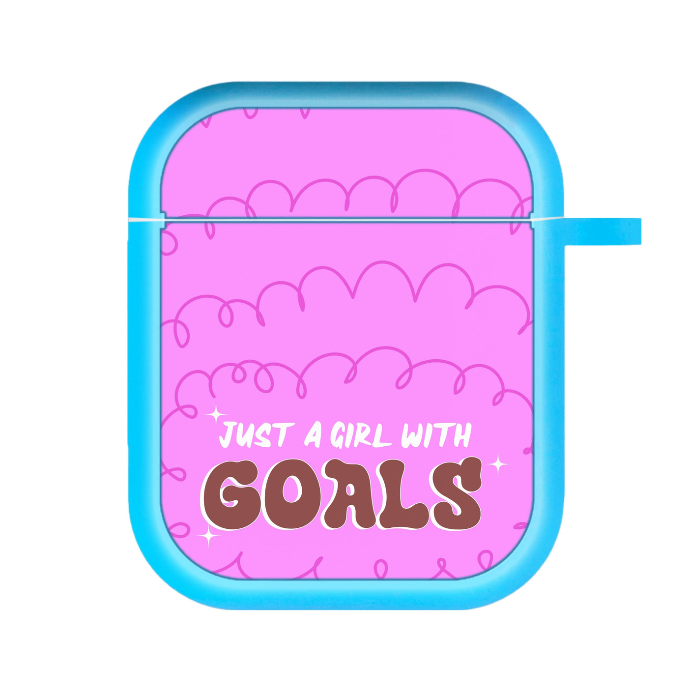 Just A Girl With Goals - Aesthetic Quote AirPods Case