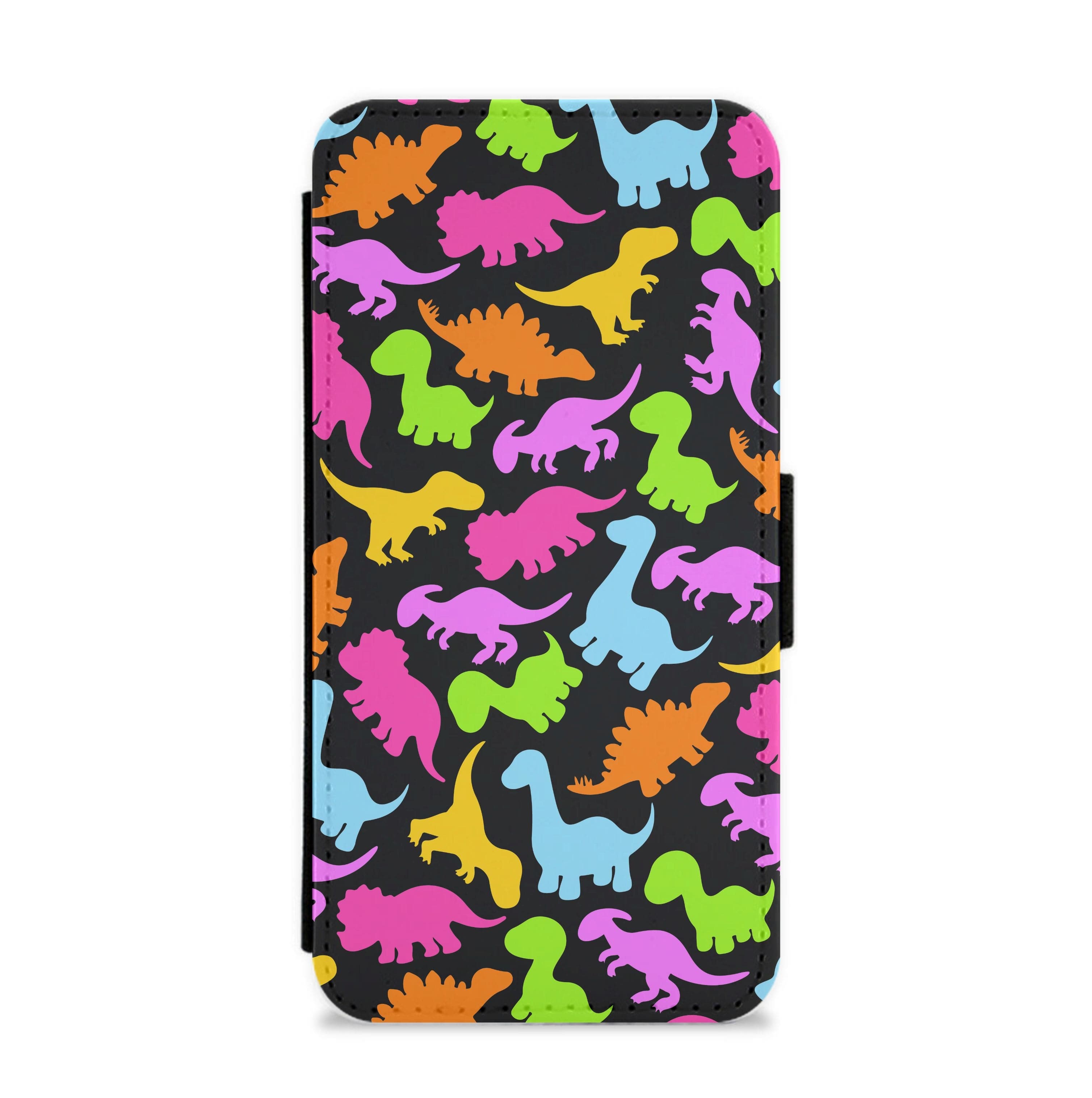 Dinosaurs Collage - Dinosaurs Flip / Wallet Phone Case