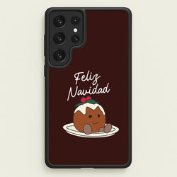 Christmas Pudding Plush Galaxy S23 Ultra Case