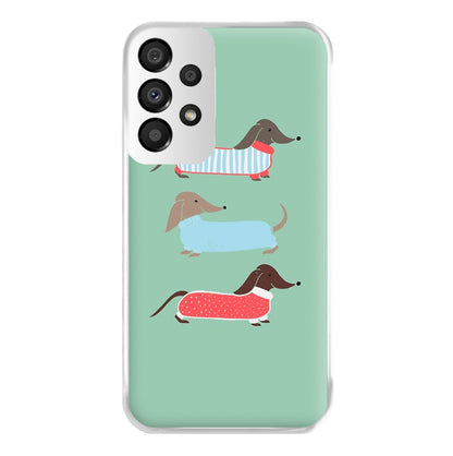 Sausage Dogs in Jumpers Phone Case