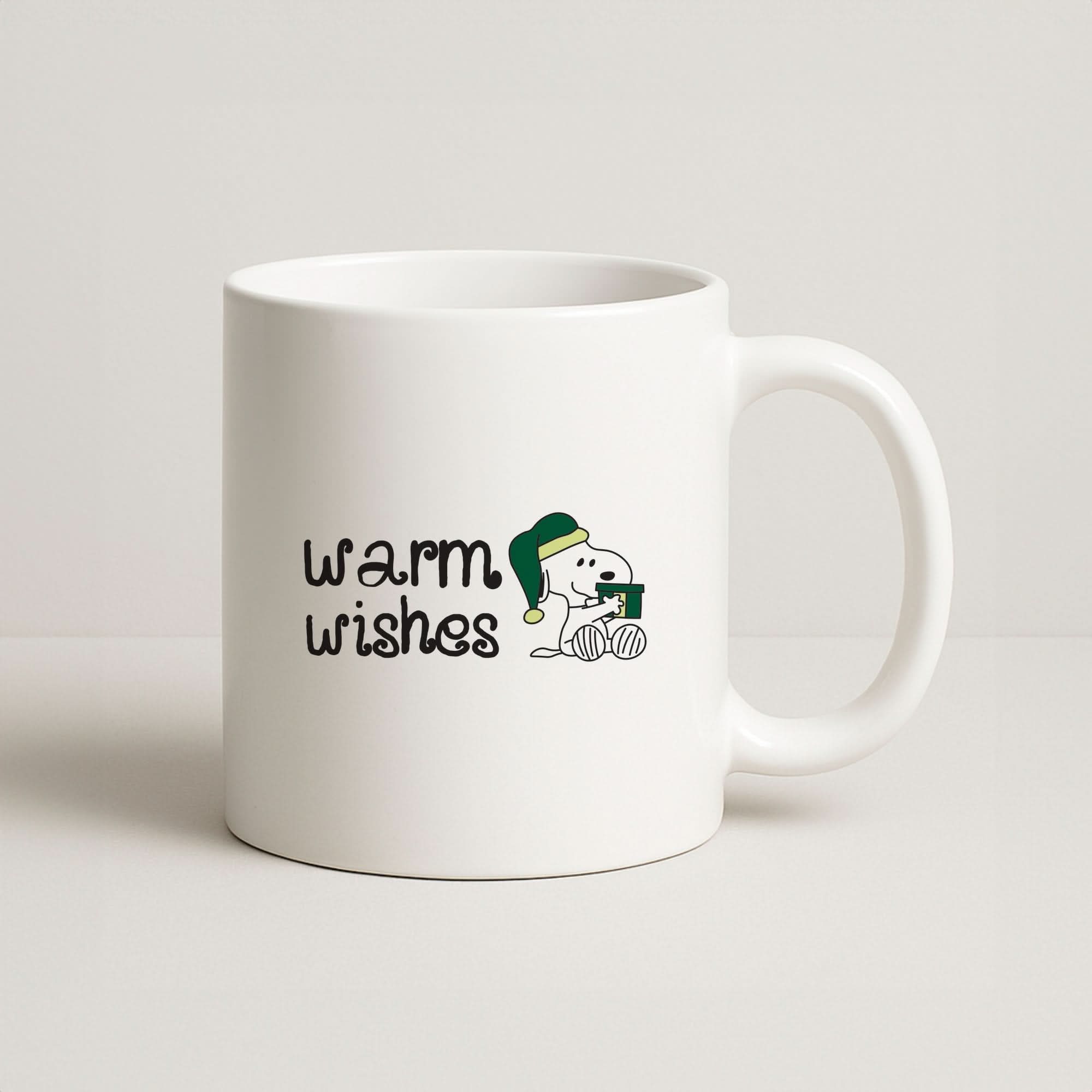 Cartoon Beagle Warm Wishes Coffee Mug