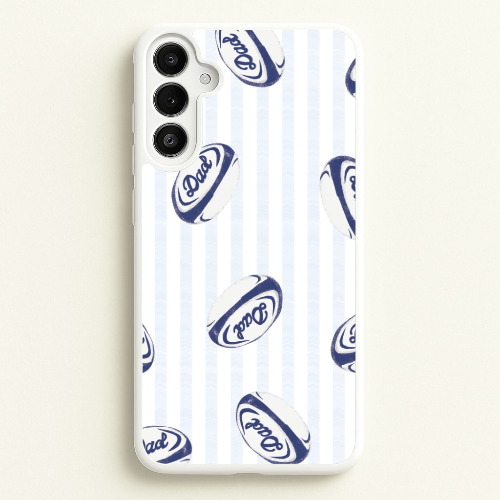 Dad Rugby Ball Pattern Galaxy A34 Case