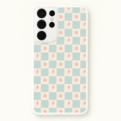 Patchwork Floral Pattern Galaxy S21 Ultra Case