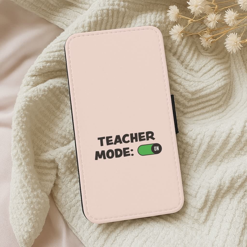 Teacher Mode On Leather Phone Case
