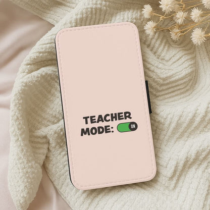 Teacher Mode On Leather Phone Case