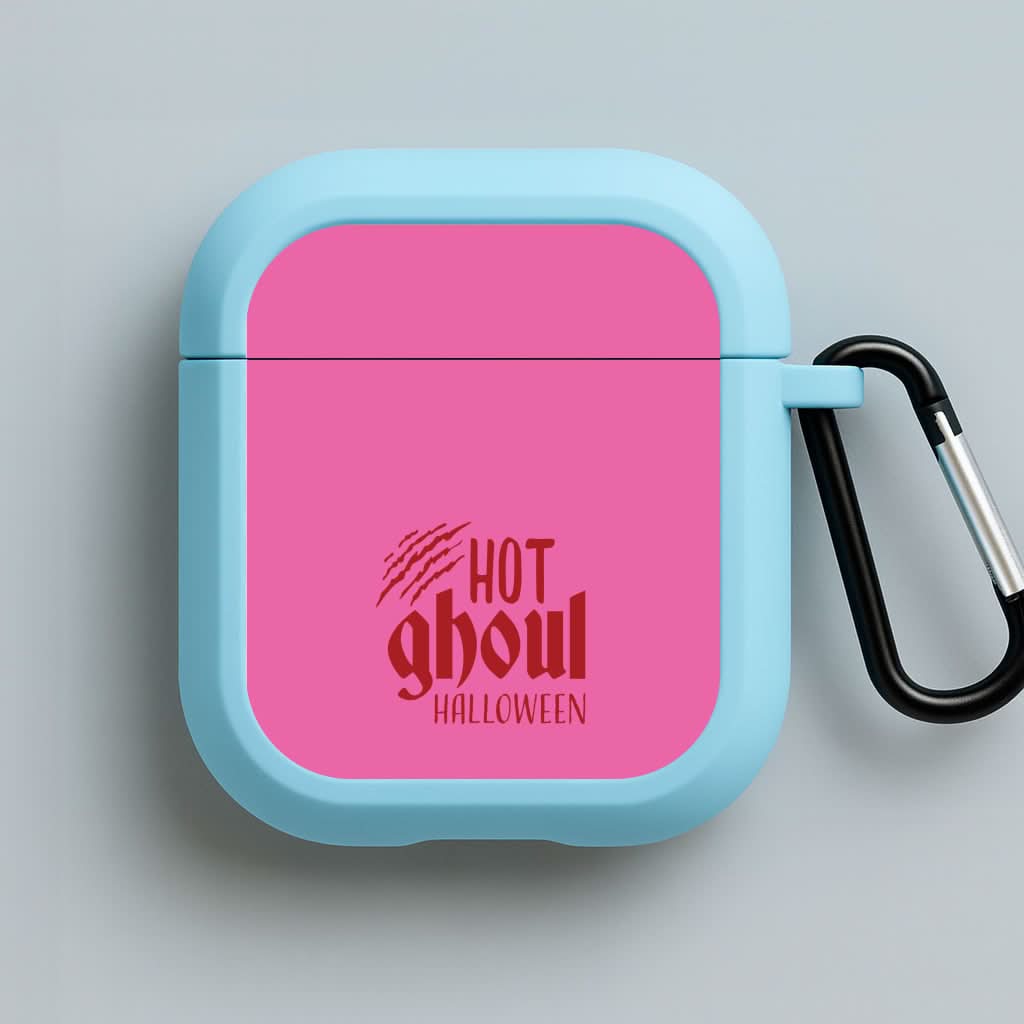 Hot Ghoul Halloween Blue AirPods Case