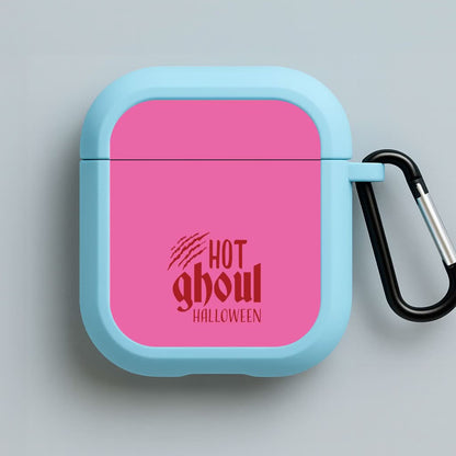 Hot Ghoul Halloween Blue AirPods Case