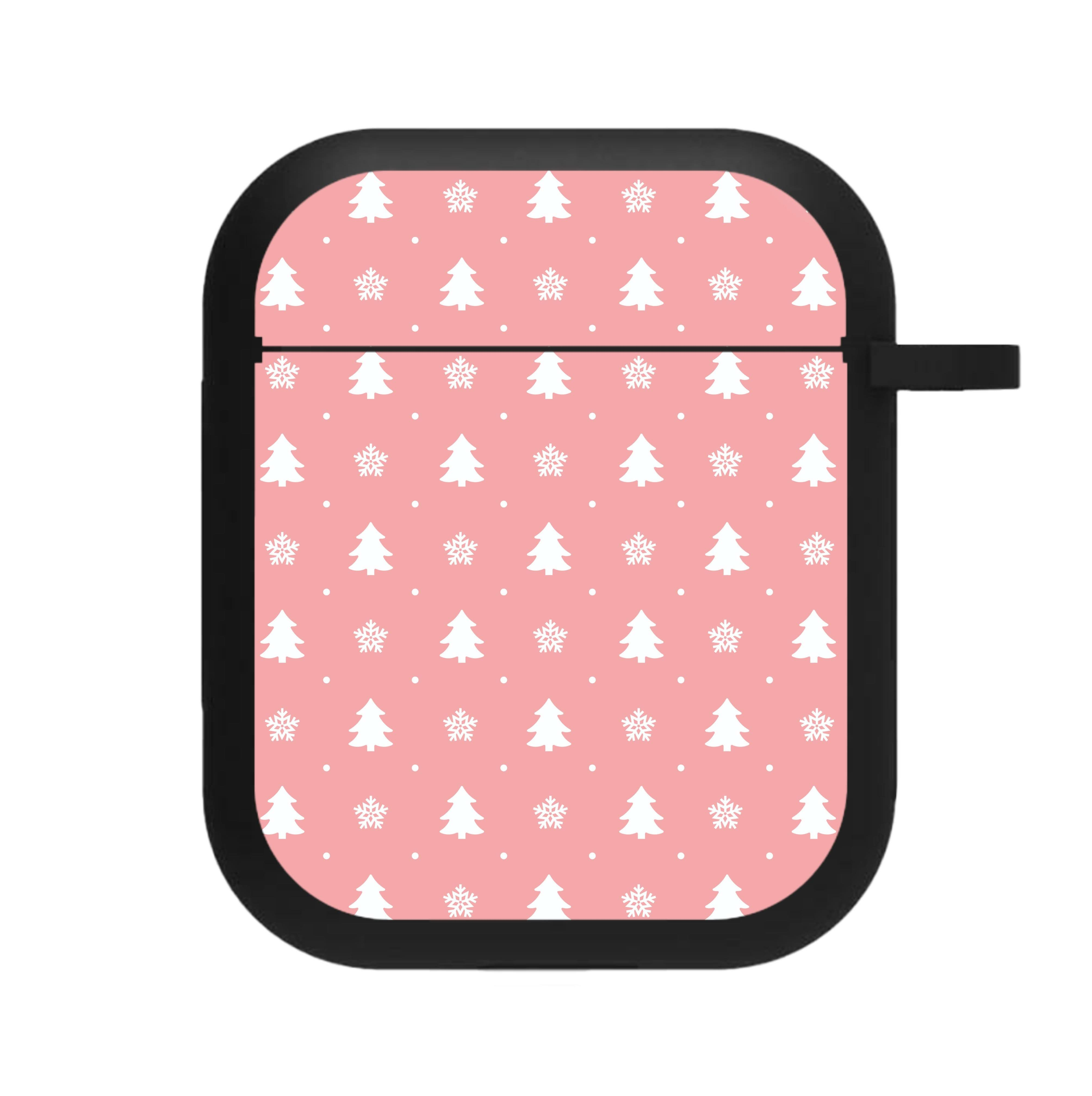 Pink Tree Pattern AirPods Case