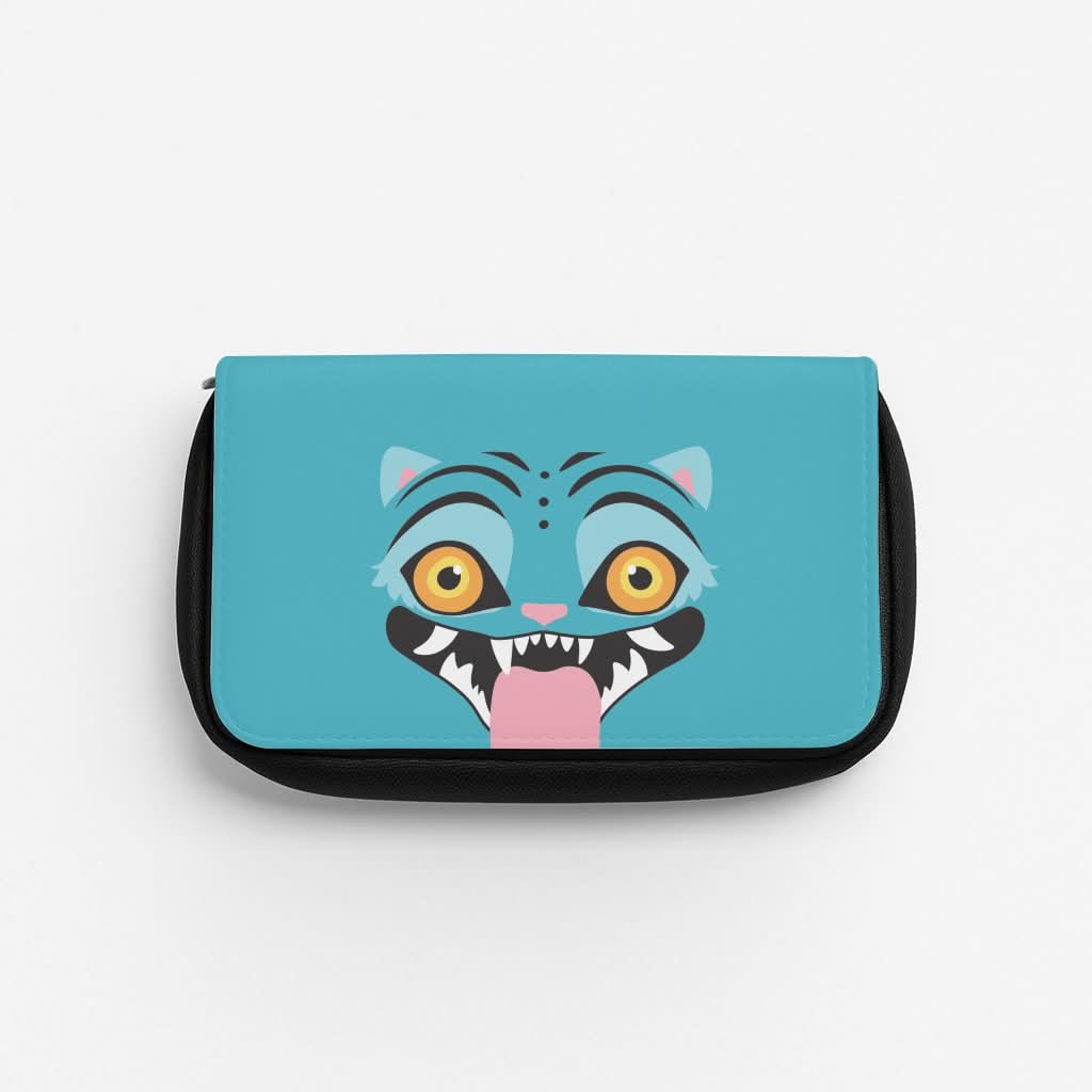 Demon Cat Face Pencil Case