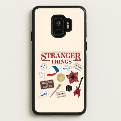 Stranger Things Cartoon Icons Galaxy S9 Case