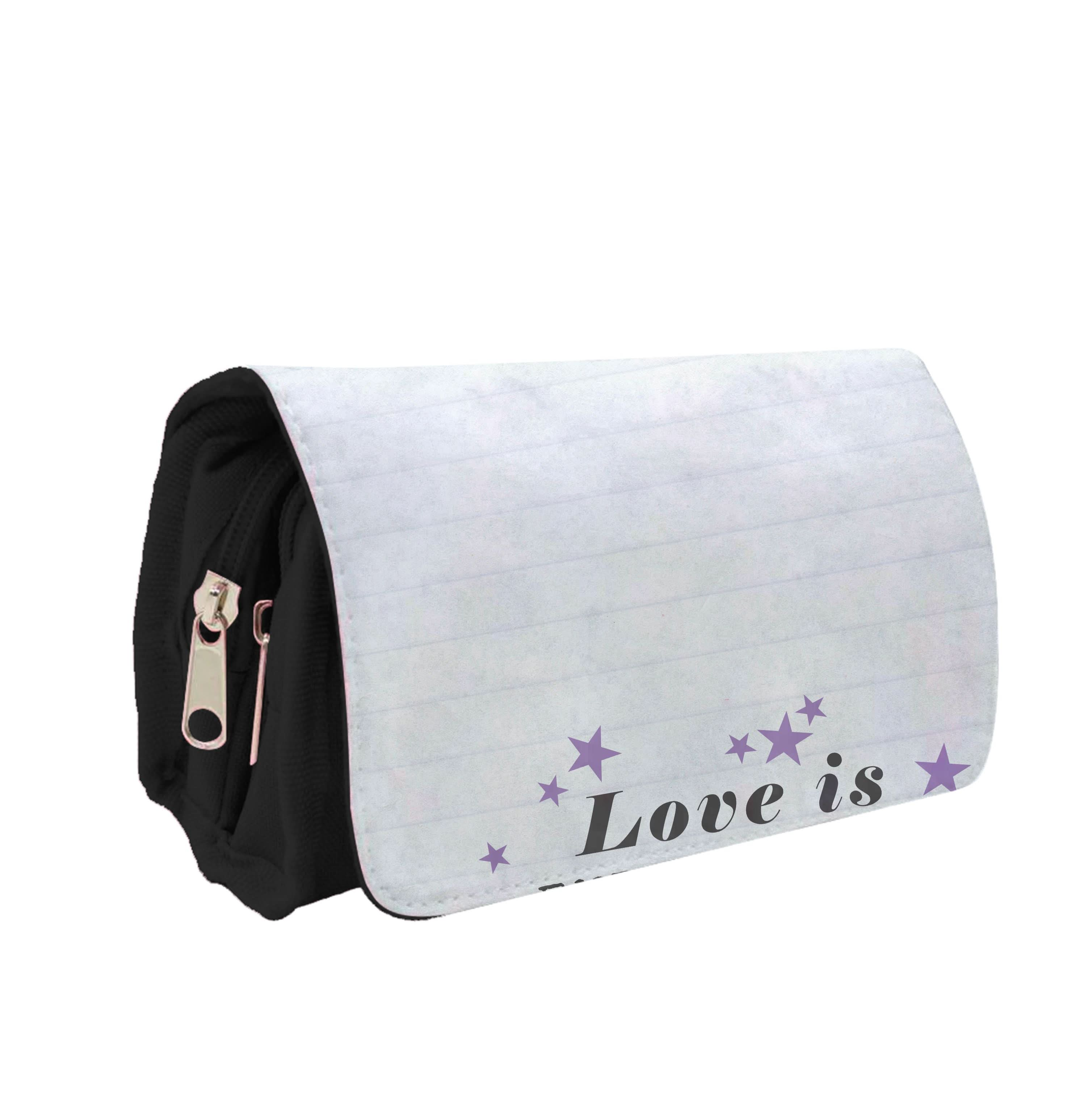 Love Is Embarrassing Note Pencil Case