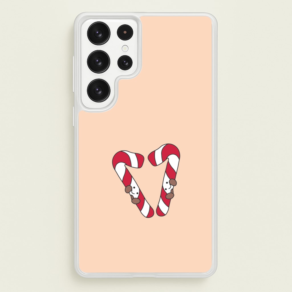 Christmas Candycane Plushies Galaxy S22 Ultra Case