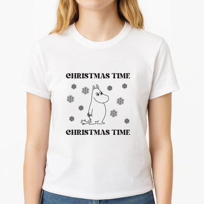 Christmas Time Moom Womens T-Shirt