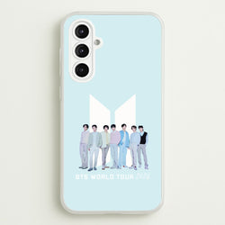 K-Pop Band Tour Pastel Blue Galaxy A16 Case