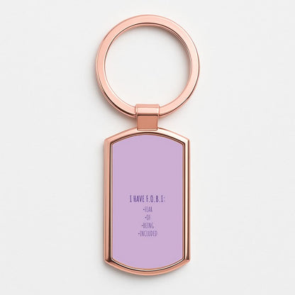 F.O.B.I Rose Gold Keyring