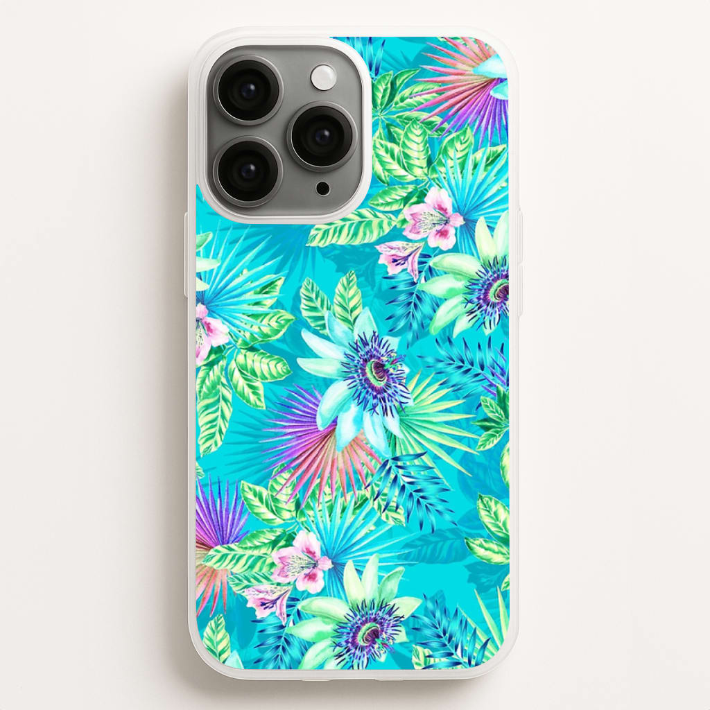 Blue Floral Pattern Phone Case