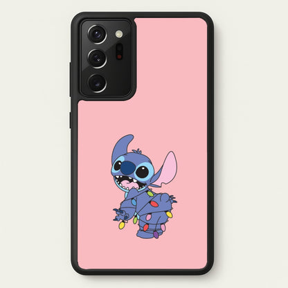 Cute Blue Alien Fairylights Galaxy Note 20 Ultra Case