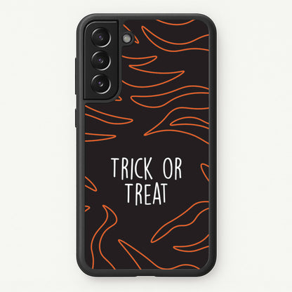 Zebra Print Trick Or Treat Galaxy S21FE Case