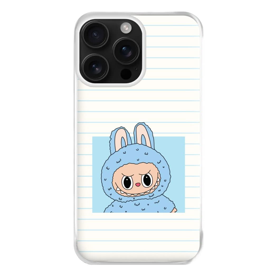 Cute Blue Notebook Monster Phone Case
