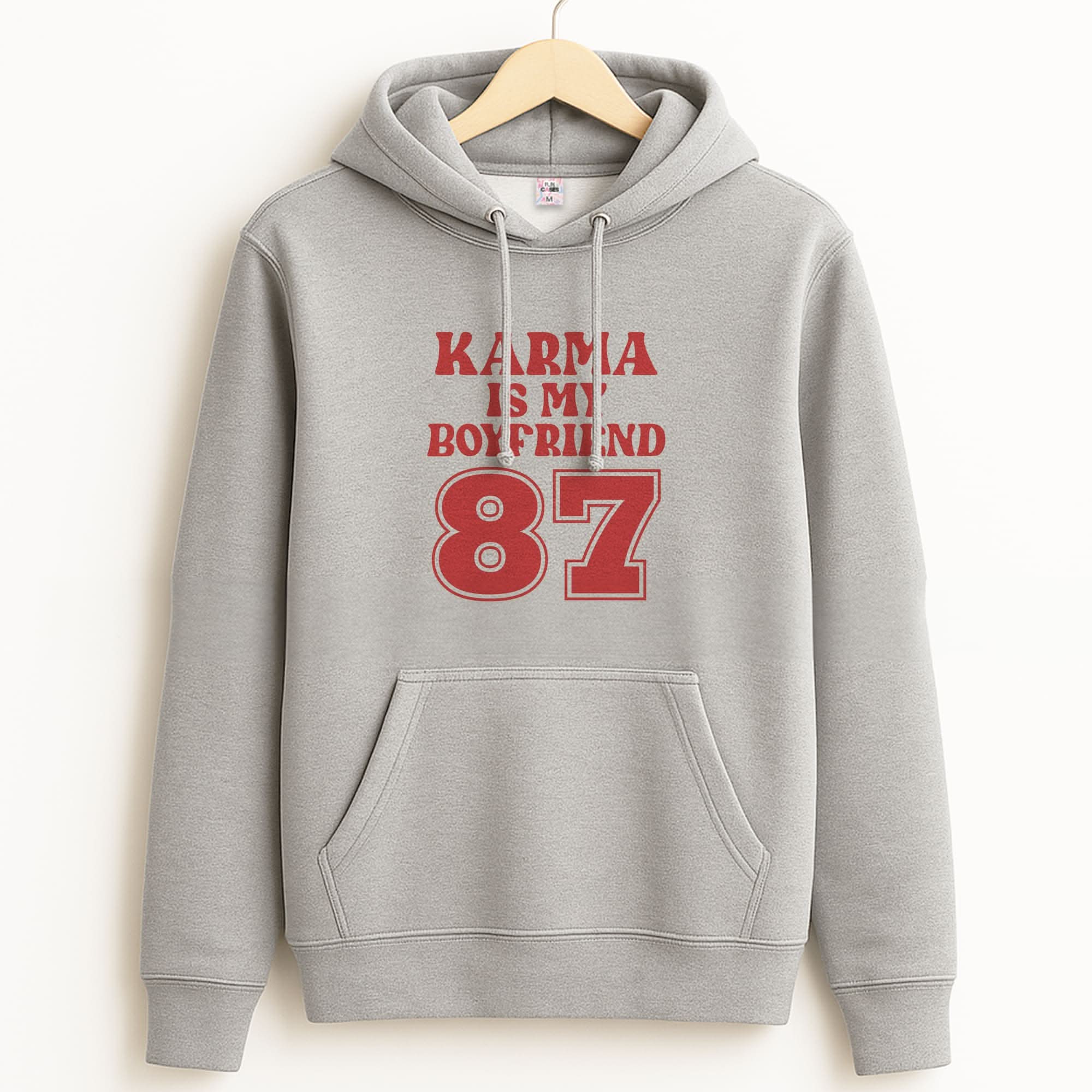 Karma Is My Boyfriend Unisex Grey Hoodie