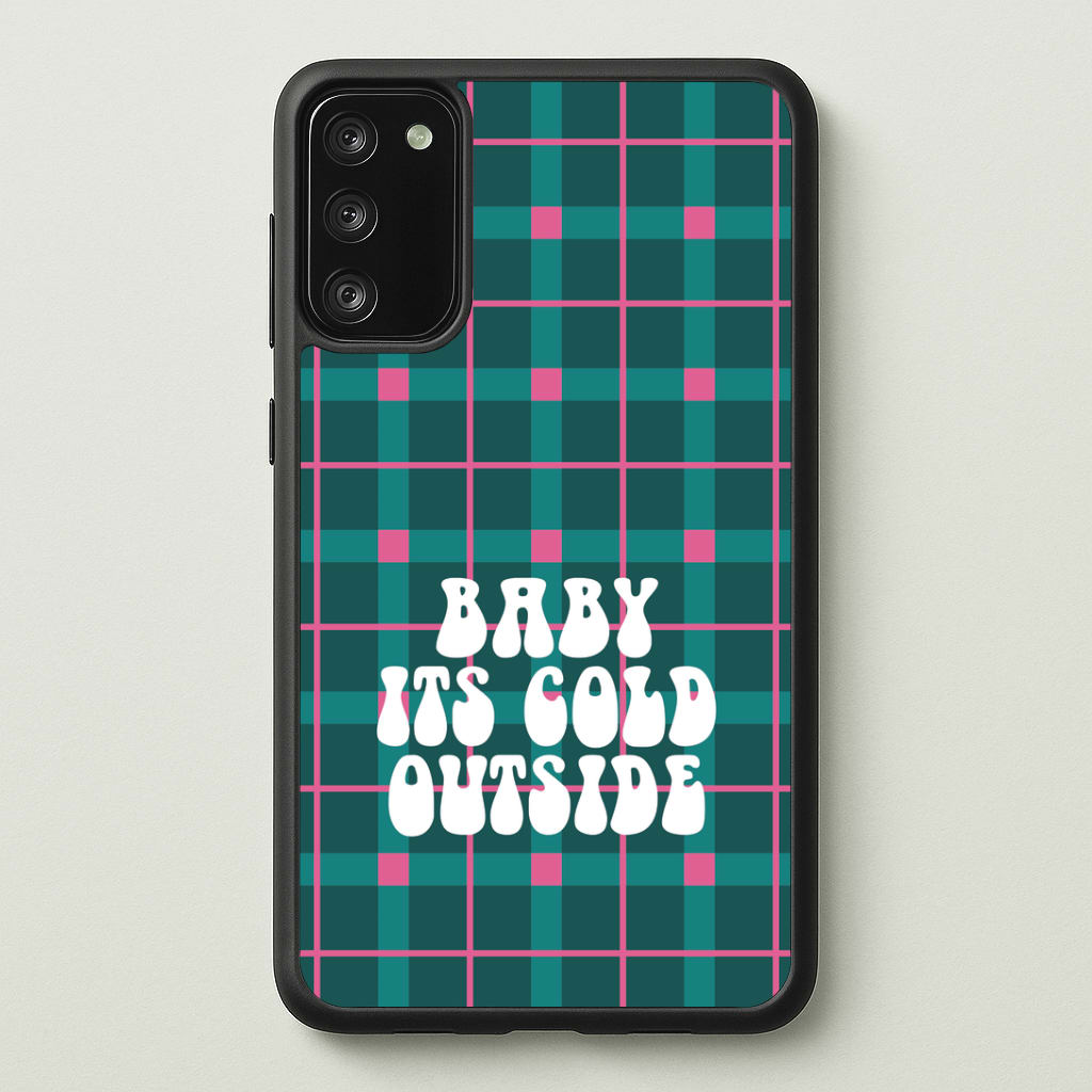 Baby It's Cold Outside Tartan Galaxy S20 Case