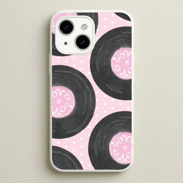 Thrifted Vinyl Polka Pattern iPhone 15 Case