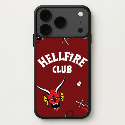 Hellfire Club Icons Collage Red iPhone 17 Pro Case