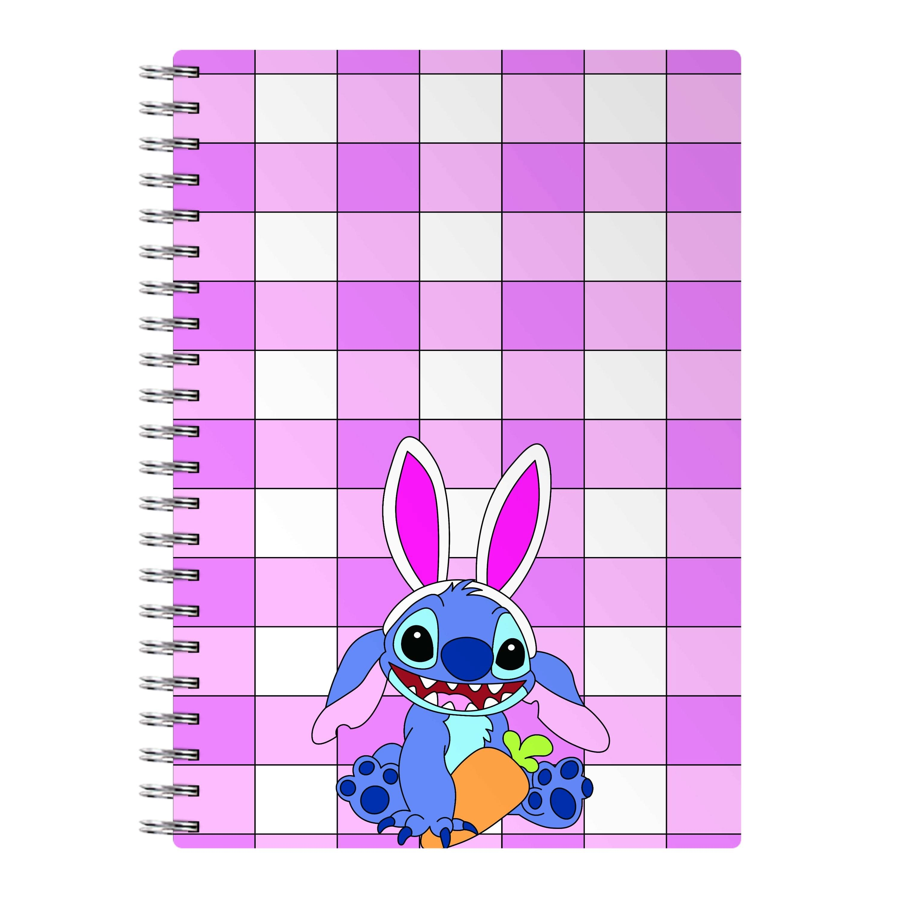 Easter Bunny Blue Alien Notebook