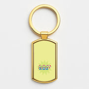 Cute Green Aliens Candycane Luxury Keyring 3