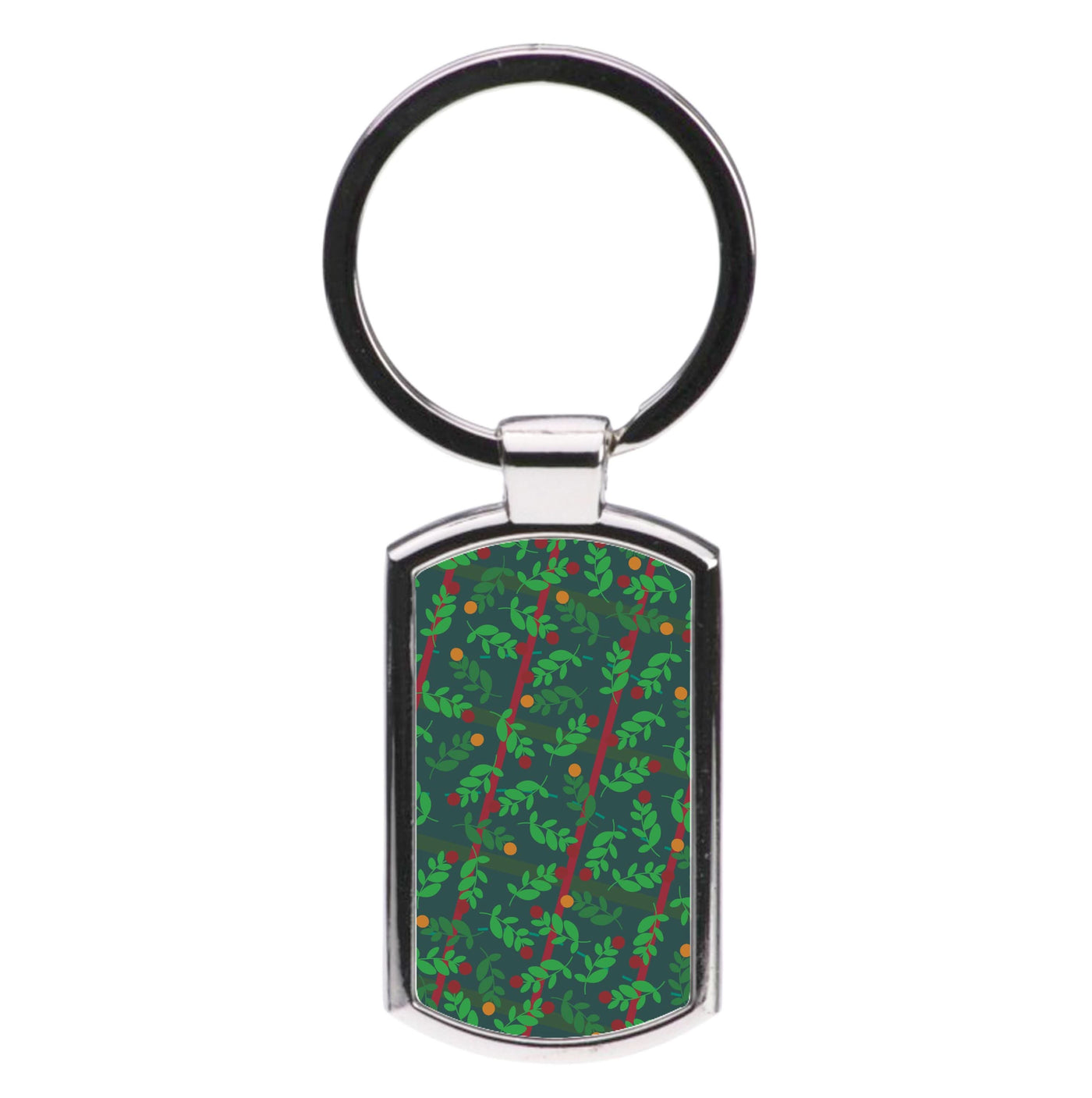 Mistletoe Pattern Luxury Keyring