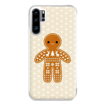 Christmas Jumper Pattern Gingerbread Man Phone Case