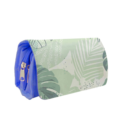 Green Leaf Pattern - Foliage Pencil Case