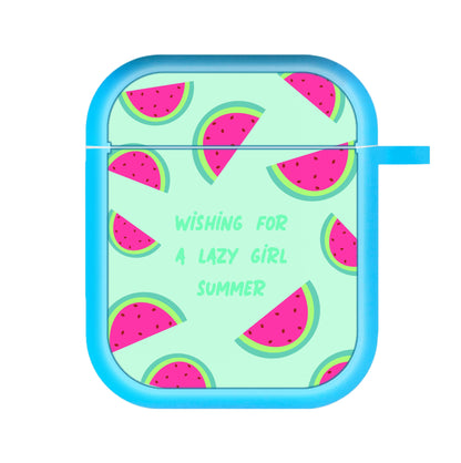 Wishing For A Lazy Girl Summer - Summer AirPods Case