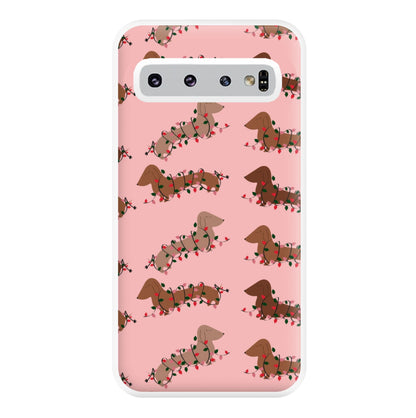 Dachshund Christmas Pattern Phone Case