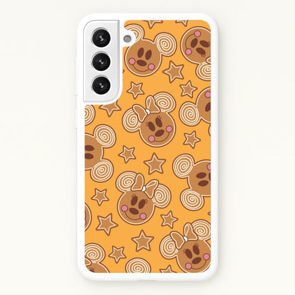 Cartoon Mouse Gingerbread Pattern Galaxy S21 Case