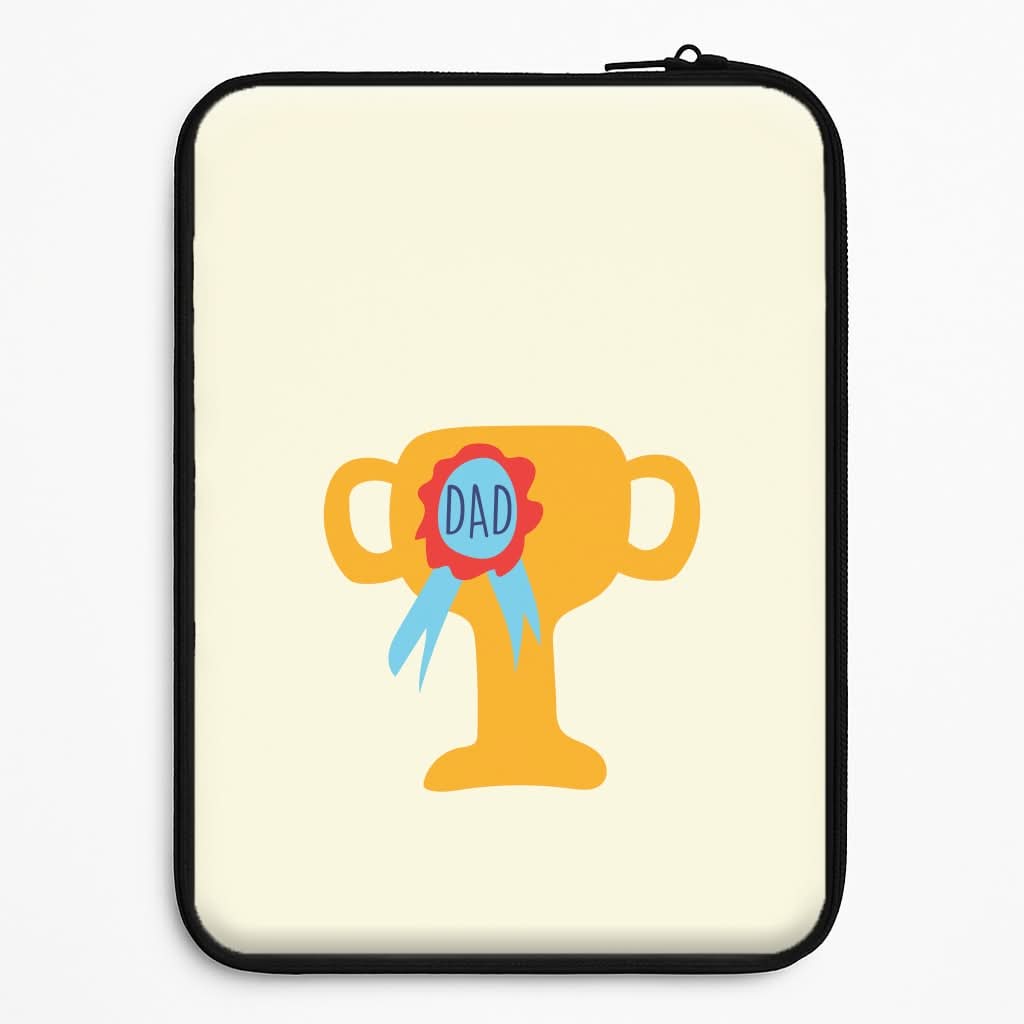 Cartoon Dad Trophy Laptop Sleeve
