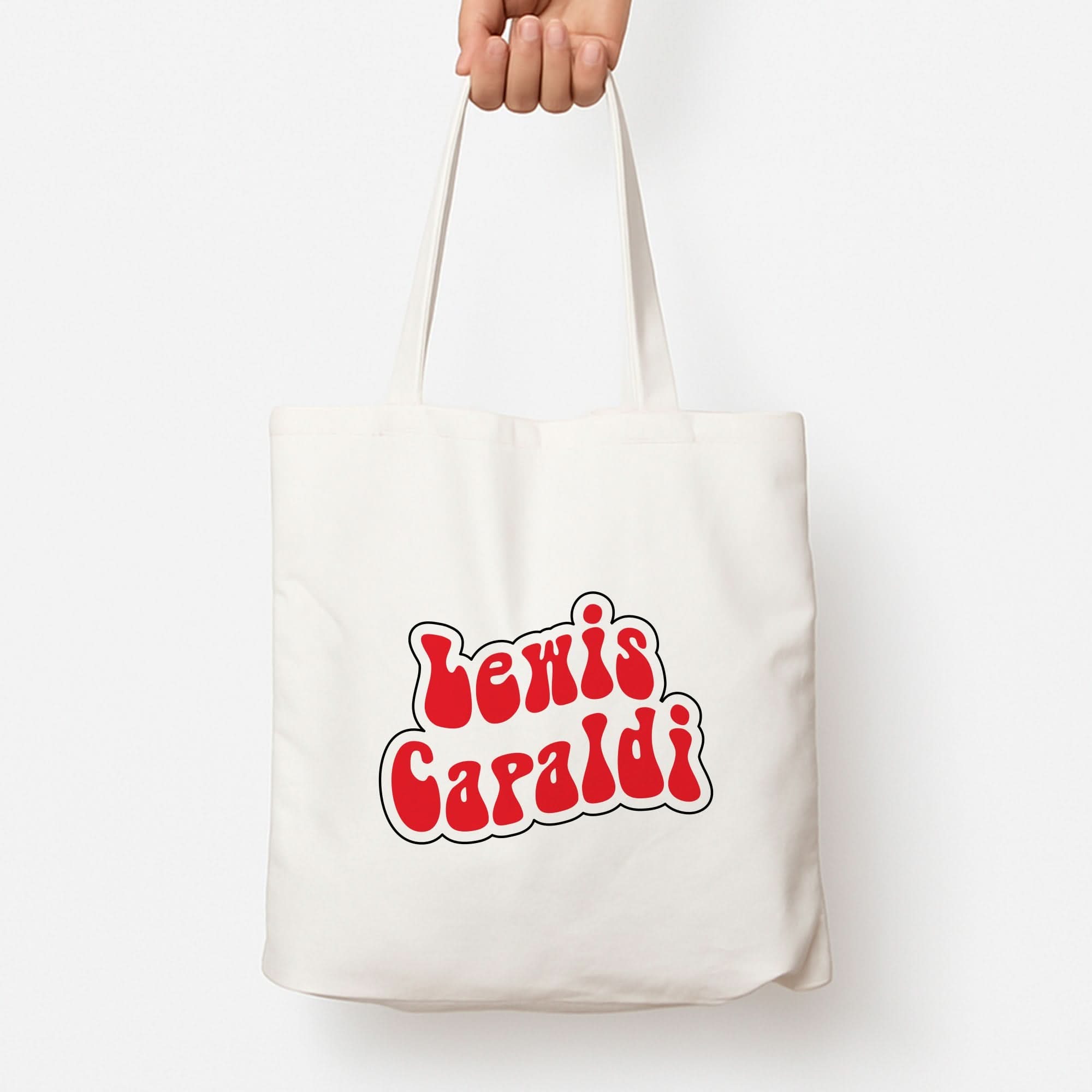 Red Name Tote Bag