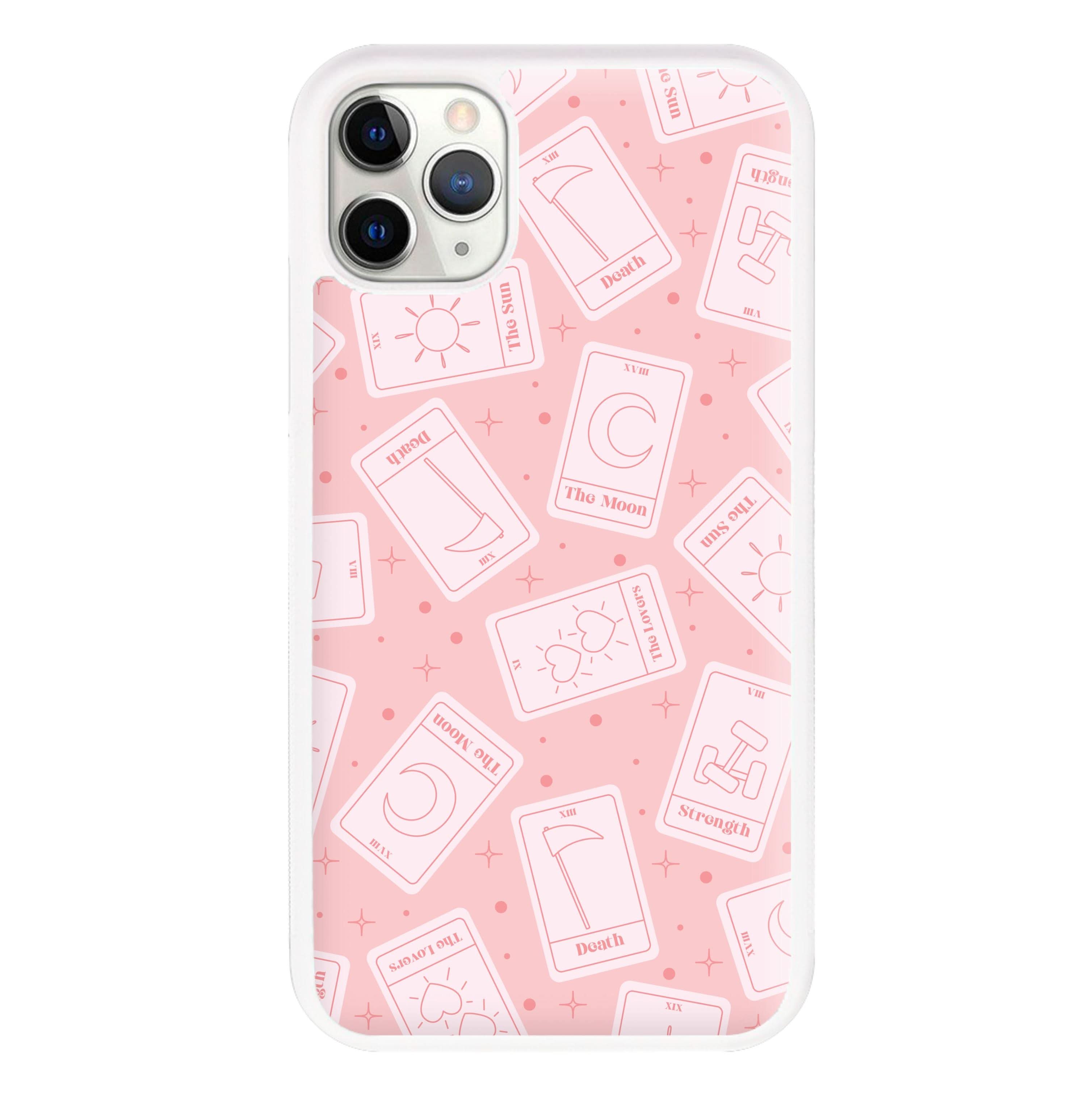Pastel Pink Tarot Cards Pattern Phone Case
