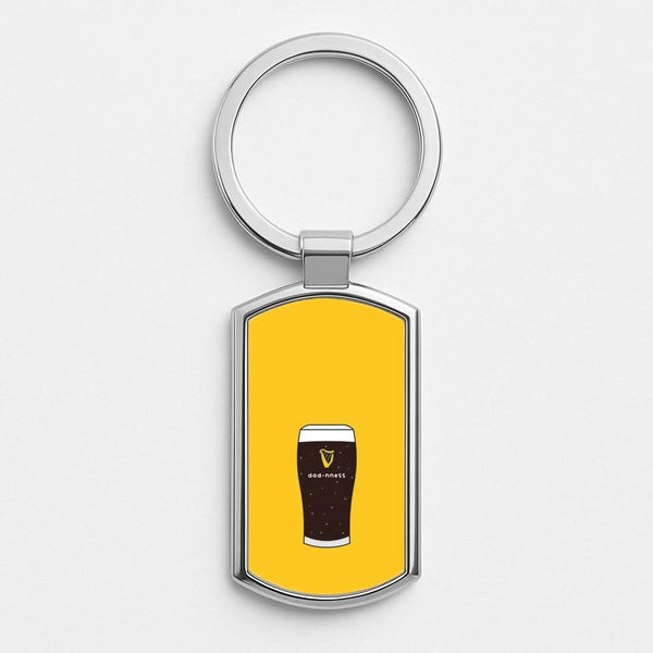 Dad-nness Silver Metal Keyring