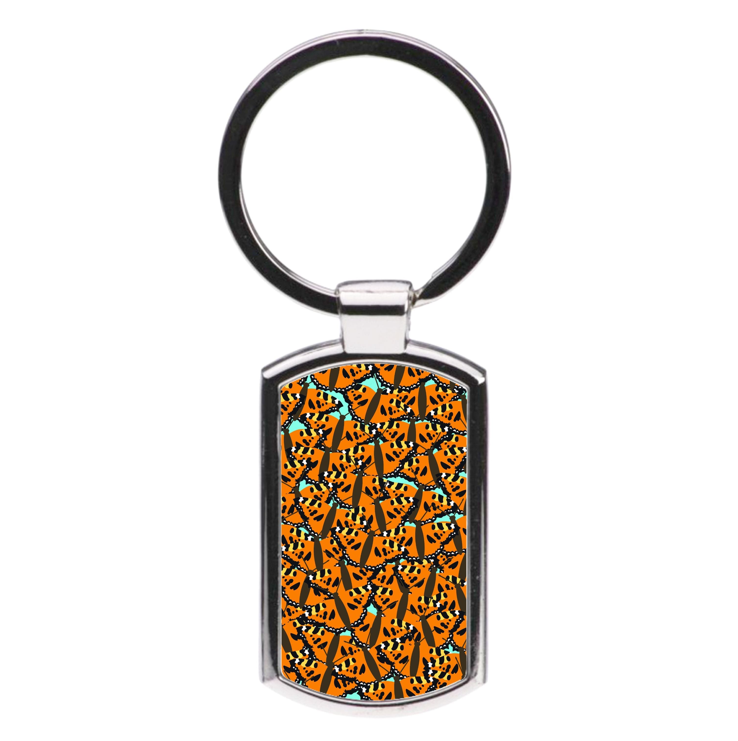 Orange Butterfly - Butterfly Patterns Luxury Keyring