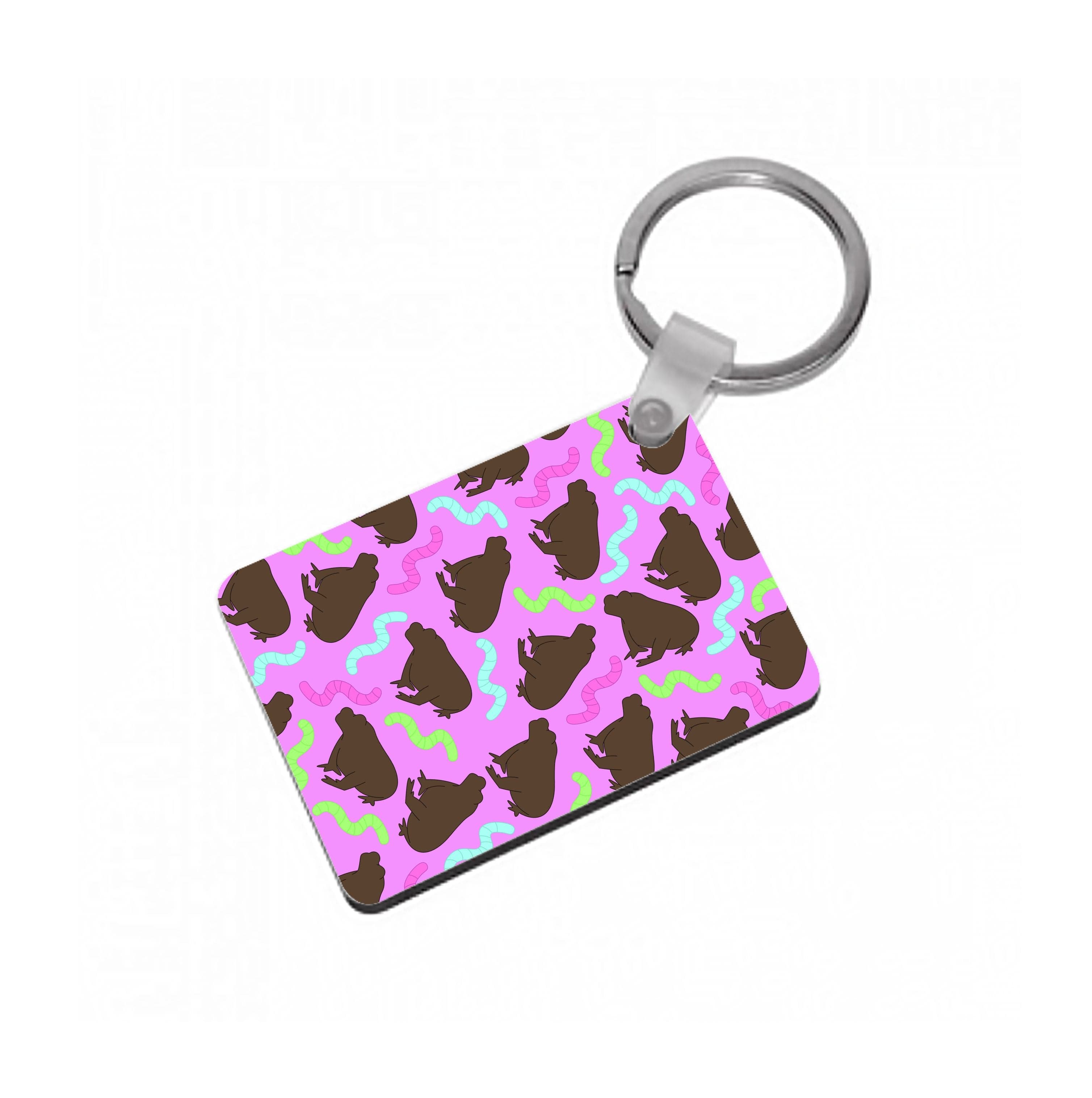 Frog Pattern Keyring