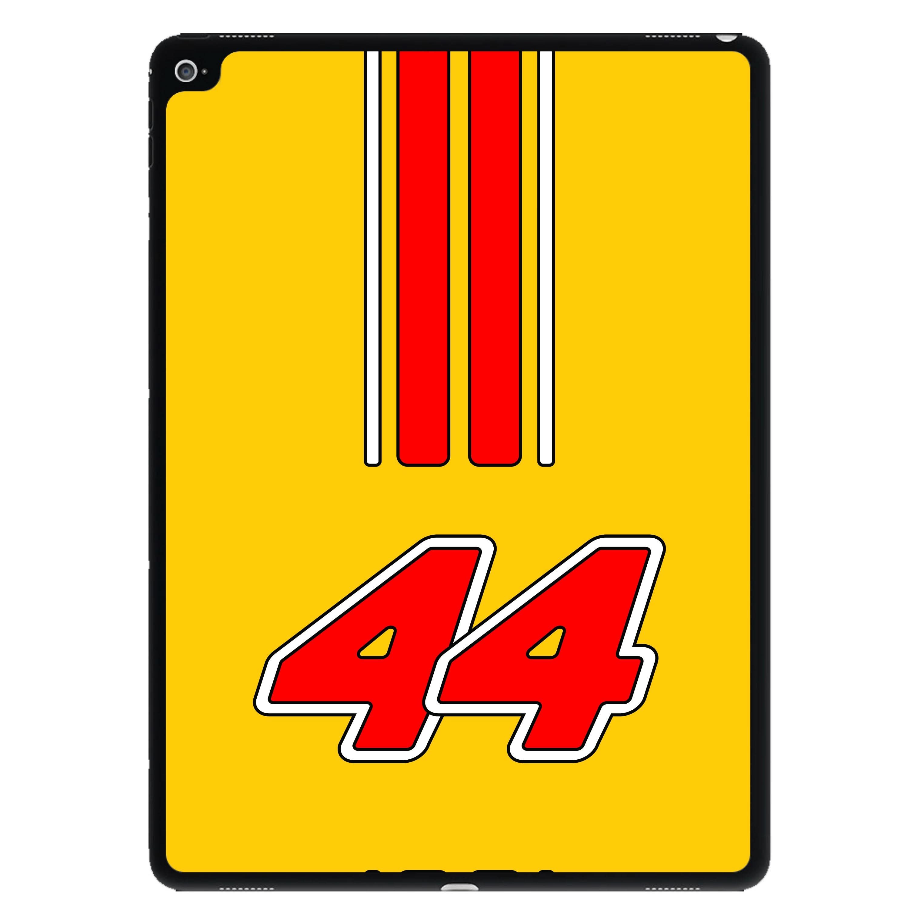 Retro Yellow And Red Hamilton iPad Case