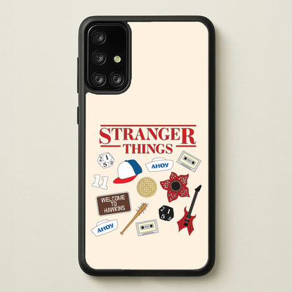 Stranger Things Cartoon Icons Galaxy A71 Case