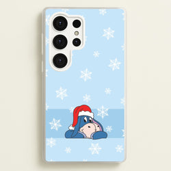 Cartoon Donkey Snowflakes Galaxy S25 Ultra Case