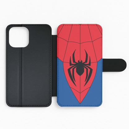 Red And Blue Spider Costume Flip Phone Case