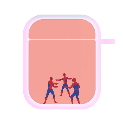 Spider Hero Pointing Meme AirPods Case