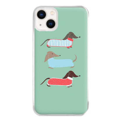 Sausage Dogs in Jumpers Phone Case