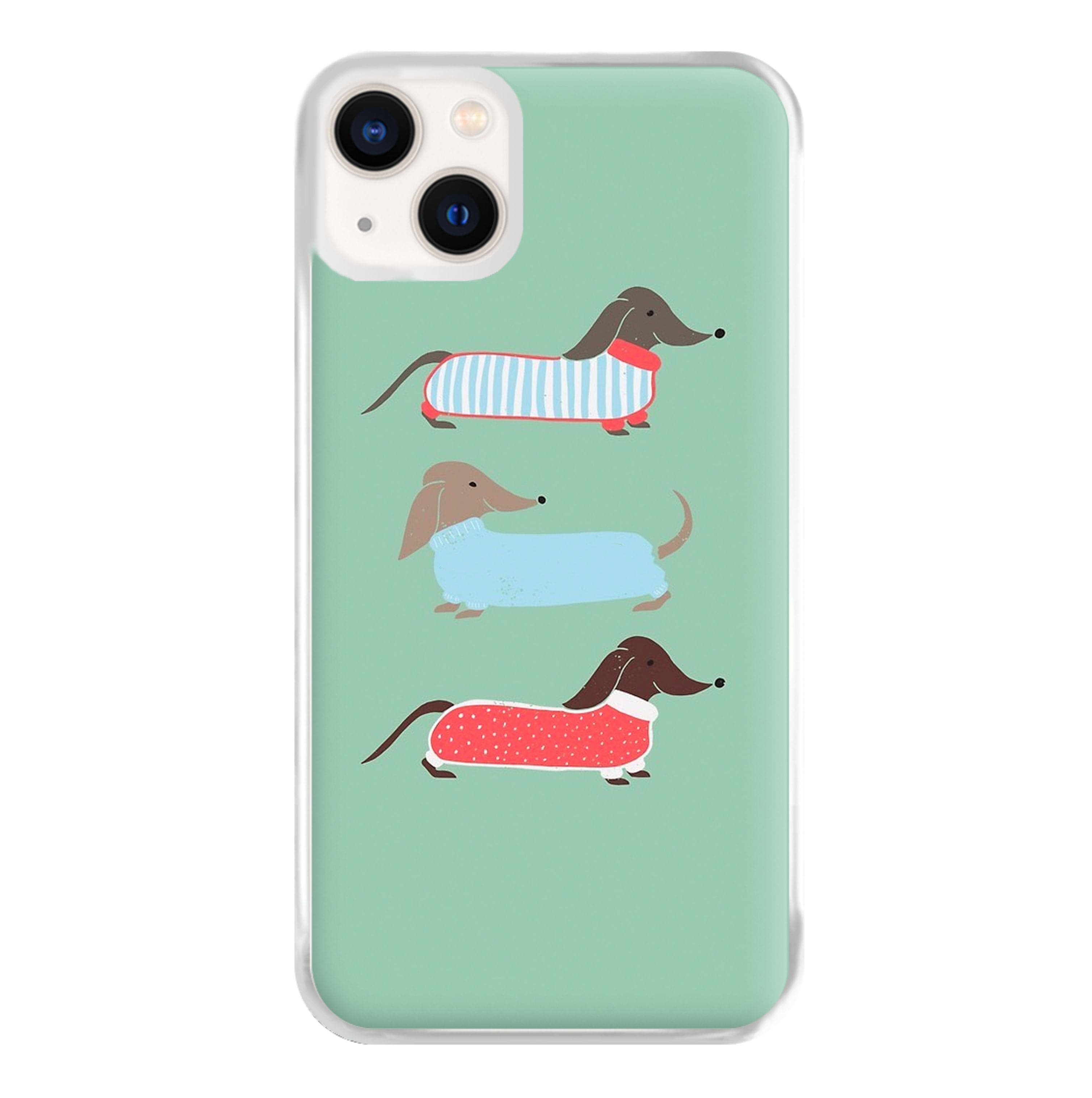 Sausage Dogs in Jumpers Phone Case