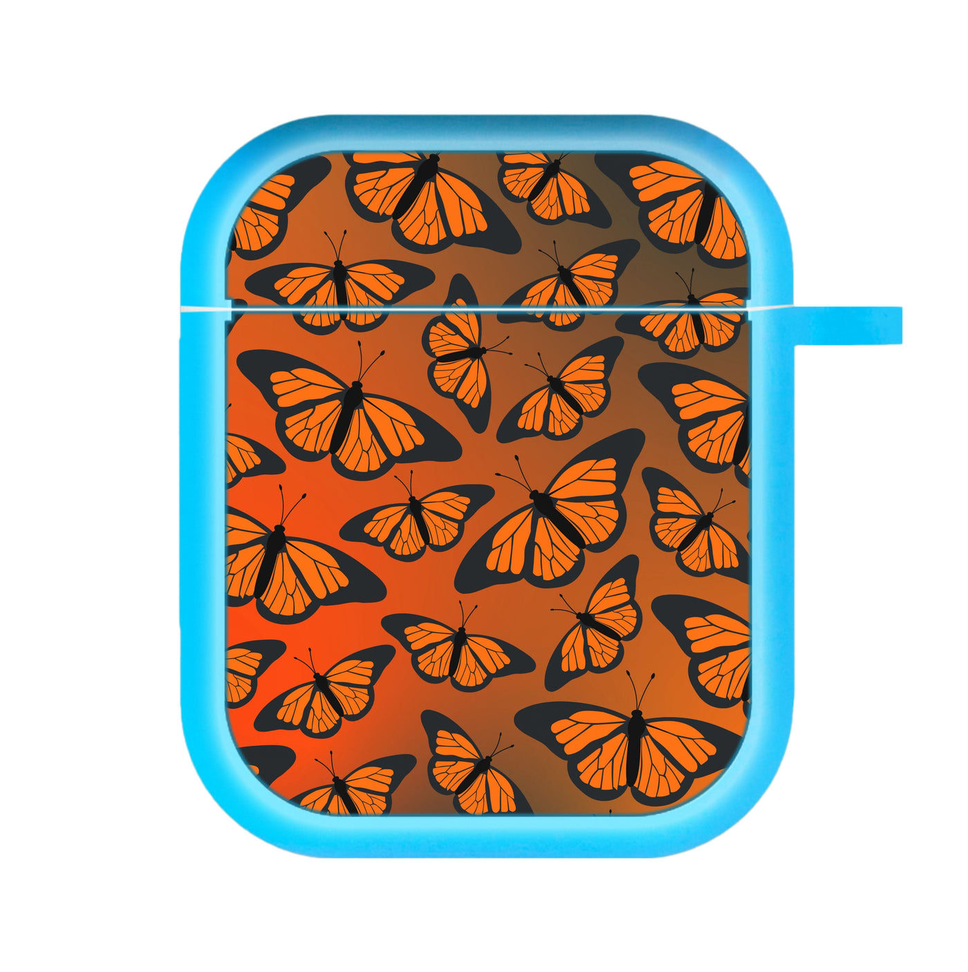 Orange Gradient Butterfly - Butterfly Patterns AirPods Case