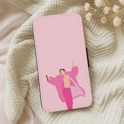 Harry Pink Coat  Leather Phone Case